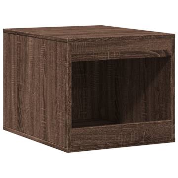 Brown Oak Cat Litter Box Enclosure - Stylish & Functional