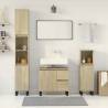 3 Piece Bathroom Furniture Set - Sonoma Oak | Hipo Market