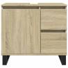 3 Piece Bathroom Furniture Set - Sonoma Oak | Hipo Market