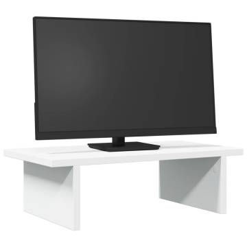 Monitor Stand White 50x27x15 cm | Stylish Workspace Solution