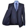 Three Piece Men's Business Suit - Size 54 Navy Blue