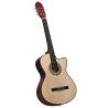  Western Classical Cutaway Guitar with Equalizer and 6 Strings Colour light brown Size 4/4 39" 