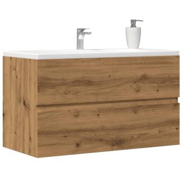 Stylish Sink Cabinet in Artisan Oak | 90x38.5x45 cm