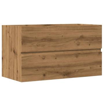 Stylish Sink Cabinet in Artisan Oak | 90x38.5x45 cm