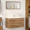 Stylish Sink Cabinet in Artisan Oak | 90x38.5x45 cm