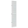 Elegant 4-Panel White Room Divider - Solid Paulownia Wood