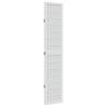 Elegant 3-Panel White Room Divider | Solid Paulownia Wood