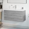  Sink Cabinet with Built-in Basin Grey Sonoma Engineered Wood Colour grey sonoma Size 90 x 38.5 x 45 cm Quantity in Package 1 Model with faucet & drain 