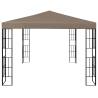 Elegant Gazebo with LED Lights - 4x3 m Taupe | Hipo Market