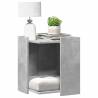  Cat Litter Box Enclosure Concrete Grey 42x42x51 cm Engineered Wood Colour concrete grey Size 42 x 42 x 51 cm 