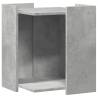 Cat Litter Box Enclosure - Concrete Grey, Durable & Stylish