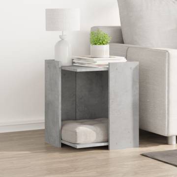 Cat Litter Box Enclosure - Concrete Grey, Durable & Stylish