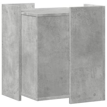 Cat Litter Box Enclosure - Concrete Grey, Durable & Stylish