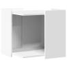 Cat Litter Box Enclosure - Stylish & Durable White Design