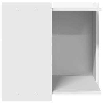 Cat Litter Box Enclosure - Stylish & Durable White Design