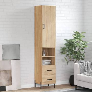 Highboard Sonoma Oak | Stylish Engineered Wood Storage | HipoMarket