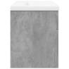 Bathroom Sink Cabinet with Built-in Basin - Concrete Grey