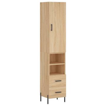 Highboard Sonoma Oak | Stylish Engineered Wood Storage | HipoMarket