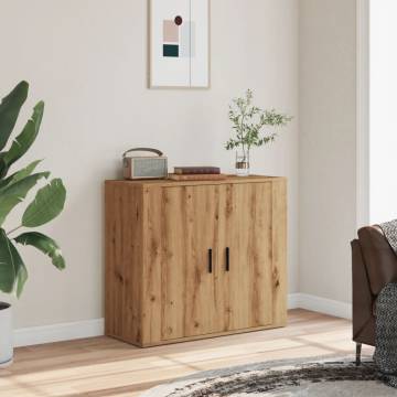 Artisian Oak Sideboard 80x33x70 cm - Stylish Storage Solution