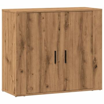 Artisian Oak Sideboard 80x33x70 cm - Stylish Storage Solution