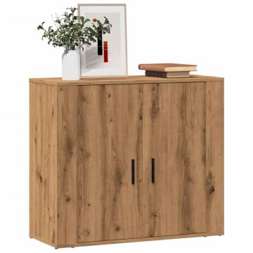 Artisian Oak Sideboard 80x33x70 cm - Stylish Storage Solution