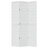 Elegant White Solid Wood 3-Panel Room Divider | HipoMarket UK