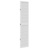 Elegant White Solid Wood 3-Panel Room Divider | HipoMarket UK