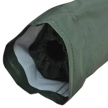 Heavy-Duty Waterproof Rain Suit with Hood - Green L