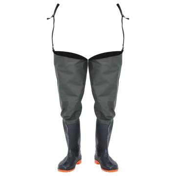 Durable Hip Waders - Dark Green Size 44 | HipoMarket