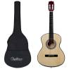  Classical Guitar for Beginner with Bag 34 36 Colour light brown Size 3/4 36" 