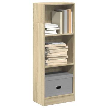 Sonoma Oak Bookcase - Stylish & Durable Storage Solution