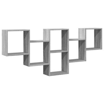 Stylish Wall Shelf Grey Sonoma - 159x18x66 cm | HipoMarket