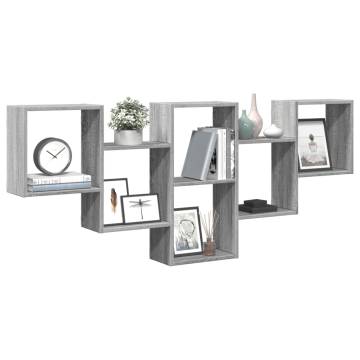 Stylish Wall Shelf Grey Sonoma - 159x18x66 cm | HipoMarket