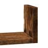 Wall Shelf 3 pcs Smoked Oak Engineered Wood - Modern Storage