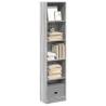  Bookcase Grey Sonoma 40x24x176 cm Engineered Wood Colour grey sonoma Quantity in Package 1 Height 176 cm Width 40 cm 