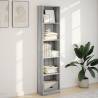 Bookcase Grey Sonoma 40x24x176 cm - Stylish Storage Solution