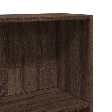 Stylish Brown Oak Bookcase - 60x24x143 cm | Hipomarket