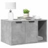  Cat Litter Box Enclosure Concrete Grey 80x50x45 cm Engineered Wood Colour concrete grey Size 80 x 50 x 45 cm 