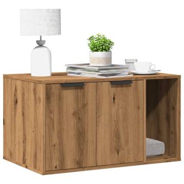 Cat Litter Box Enclosure in Artisian Oak - 80x50x45 cm