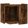 Cat Litter Box Enclosure in Smoked Oak | Stylish Pet Furniture