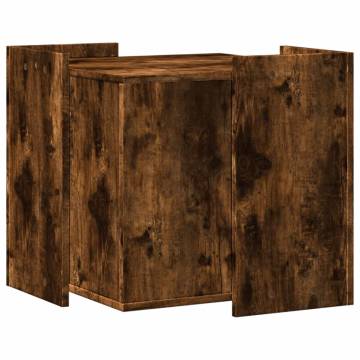 Cat Litter Box Enclosure in Smoked Oak | Stylish Pet Furniture