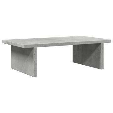 Monitor Stand Concrete Grey - 50x27x15 cm | Hipomarket UK