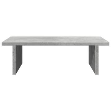 Monitor Stand Concrete Grey - 50x27x15 cm | Hipomarket UK