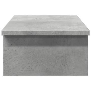 Monitor Stand Concrete Grey - 50x27x15 cm | Hipomarket UK