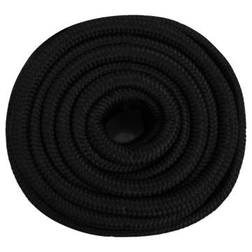 Work Rope Black 25mm 50m Polyester | Durable & Versatile