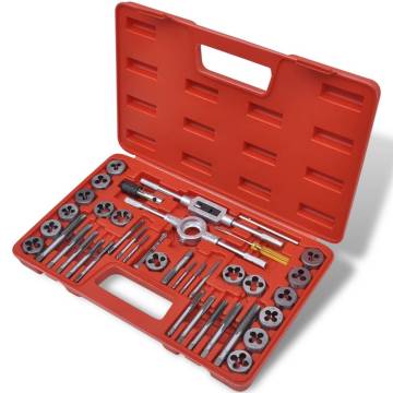 40 pcs Tap and Die Set - Durable Carbon Steel Tools | HipoMarket