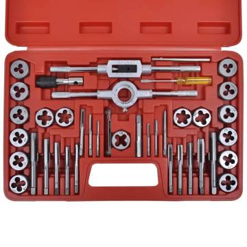 40 pcs Tap and Die Set - Durable Carbon Steel Tools | HipoMarket