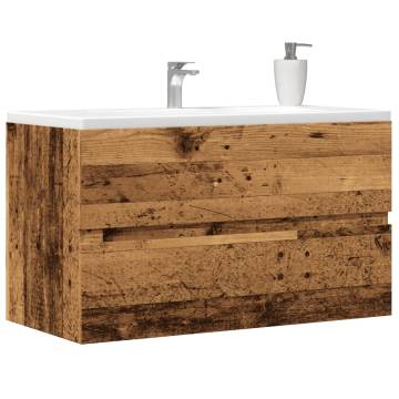 Sink Cabinet in Old Wood - Stylish Bathroom Storage Solution