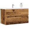  Sink Cabinet Old Wood 90x38.5x45 cm Engineered Wood Colour old wood Size 90 x 38.5 x 45 cm Number of 1 Number of Pieces 