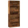  Book Cabinet Old Wood 80x30x189 cm Engineered Wood Colour old wood Quantity in Package 1 Height 189 cm Width 80 cm 